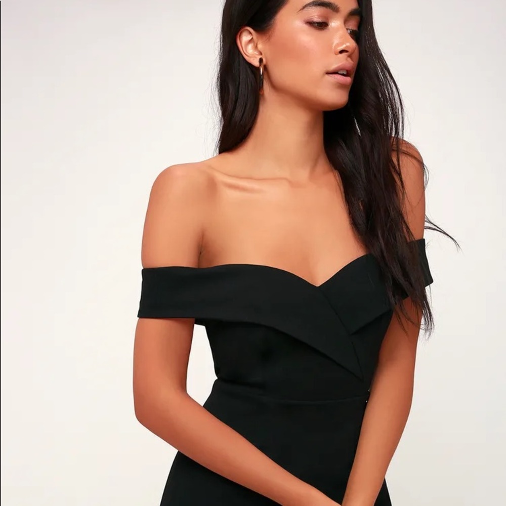 Lulus Off-the-Shoulder Black Dress
